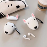 Kawaii Bull Terrier Silicone AirPods Case Earphone Protector