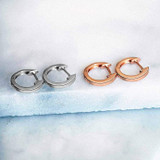 14K Gold Plated Cuff Earrings Huggie Stud | Small Hoop Earrings for Women