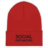 Social Distancing Unisex Cuffed Beanie