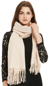 Premium Soft Elegant Solid Color Cashmere Scarf Shawl Wrap