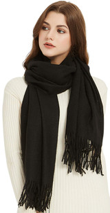 Premium Soft Elegant Solid Color Cashmere Scarf Shawl Wrap
