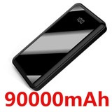 90000 mAh High Capacity Power Bank Mobile Phone Fast Charger Portable Travel Powerbank for Xiaomi Samsung IPhone Poverbank
