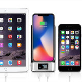 50000mah Power Bank External Battery Bank Built-in Wireless Charger Powerbank Portable QI Wireless Charger For iPhone 8 8plus XS