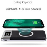 50000mah Power Bank External Battery Bank Built-in Wireless Charger Powerbank Portable QI Wireless Charger For iPhone 8 8plus XS