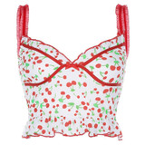 Cherry Mesh Top