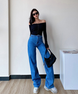 Louise High Waisted Loose Denim Jeans