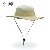 Breathable Mesh Polyester Wide Brim Bucket Hat (Unisex)  - 12 Colors