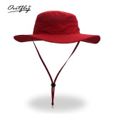 Breathable Mesh Polyester Wide Brim Bucket Hat (Unisex)  - 12 Colors