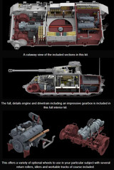 Rye Field 1/35 German PzKpfw IV Ausf J SdKfz 161/2 Last Production Tank w/Full Interior & Workable Track Links Kit