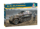 Italeri 1/72 SdKfz 251/8 Halftrack Ambulance Kit