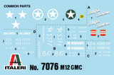 Italeri Military 1/72 M12 GMC US Army Tank Destroyer Kit