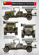 MiniArt Military Models 1/35 Soviet BM8-24 Rocket Launcher Based on 1.5-Ton Truck (New Tool) Kit