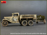 MiniArt Military Models 1/35 WWII Soviet 2-Ton 6x4 Truck & 76mm USV-BR Gun (New Tool) Kit