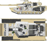 Rye Field 1/35 M1A1/A2 Abrams W/interior Kit