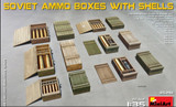 MiniArt Military Models 1/35 Soviet Ammo Boxes w/Shells Kit