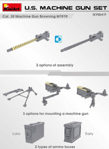 MiniArt Military Models 1/35 US Machine Gun Kit