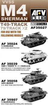 AFV Club 1/35 M4 T49 Track Links (2) Kit
