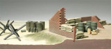 Tamiya 1/48 Brick Wall, Sand Bag & Barricade Set Kit