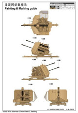 Trumpeter Military Models 1/35 German 37mm Flak 43 Zwilling Gun Kit