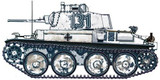 Italeri Military 1/35 PzKpfw 38(t) Ausf F Tank Kit
