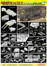Dragon Military 1/35 SdKfz 10/4 w/2cm Flak 30 Mod 1940 Gun & Ammo Trailer Kit