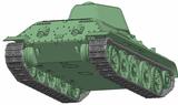 Zvezda Military 1/72 Soviet T34/76 Med Tank Snap Kit