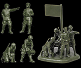 Zvezda Military 1/72 Soviet Headquarters Crew 1941-43 (4) Snap Kit