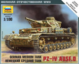 Zvezda 1/100 Pz IV Ausf D Tank Snap Kit