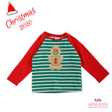 Ginger Bread Man Striped Raglan Shirt