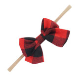 Plaid Blanket + Hair Bow SET (~Baby Shower Gift!!~)