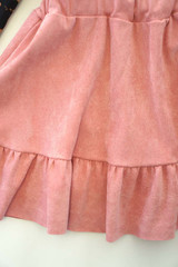 Leopard Top Blush Pink Suspender Skirt Set