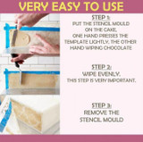 8 pcs DIY Cake Lace Decoration Mold