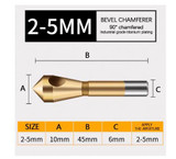 Countersink Deburring Drill Bit Set