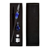 Glass Calligraphy Pen Set with Ink and Pen Rest