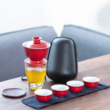 Portable Spring Blossom Teaware