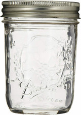 BALL Set of 12 Quilted Mason Jar Half Pint (8 oz.) FREE 1-3 DAY SHIPPING