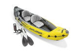 Intex Explorer K2 Kayak 2-Person Inflatable Set with Oars and Air Pump Yellow