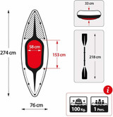Intex Challenger K1 Inflatable Kayak Set w/ Aluminum Oars and Air Pump SHIP ASAP