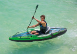Intex Challenger K1 Inflatable Kayak Set w/ Aluminum Oars and Air Pump SHIP ASAP