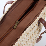 Rattan Straw Shoulder Handbag