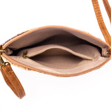 Handmade Natural Cork Leather Handbag with Flower Patterns
