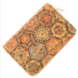 Natural Cork Purse with Tile Pattern