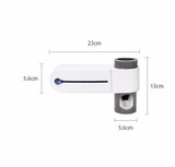 UV LIGHT TOOTHBRUSH HOLDER & PASTE DISPENSER