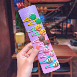 1Set Girls Cute Cartoon Animal Fruit Colorfur Hairpins Children Sweet Hair Clip Barrettes Headband Kids Fashion Hair Accessories