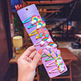 1Set Girls Cute Cartoon Animal Fruit Colorfur Hairpins Children Sweet Hair Clip Barrettes Headband Kids Fashion Hair Accessories