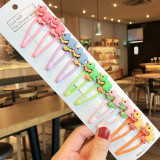 1Set Girls Cute Cartoon Animal Fruit Colorfur Hairpins Children Sweet Hair Clip Barrettes Headband Kids Fashion Hair Accessories