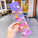 1Set Girls Cute Cartoon Animal Fruit Colorfur Hairpins Children Sweet Hair Clip Barrettes Headband Kids Fashion Hair Accessories