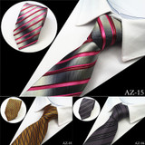 Classic Striped Business Silk Tie For Men