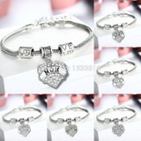Love Heart Family Bracelet Jewelry- 16 Relationships to Choose From