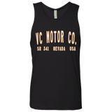 VC Motor Co. Logo - Men's Motorcycle Black Tank Top